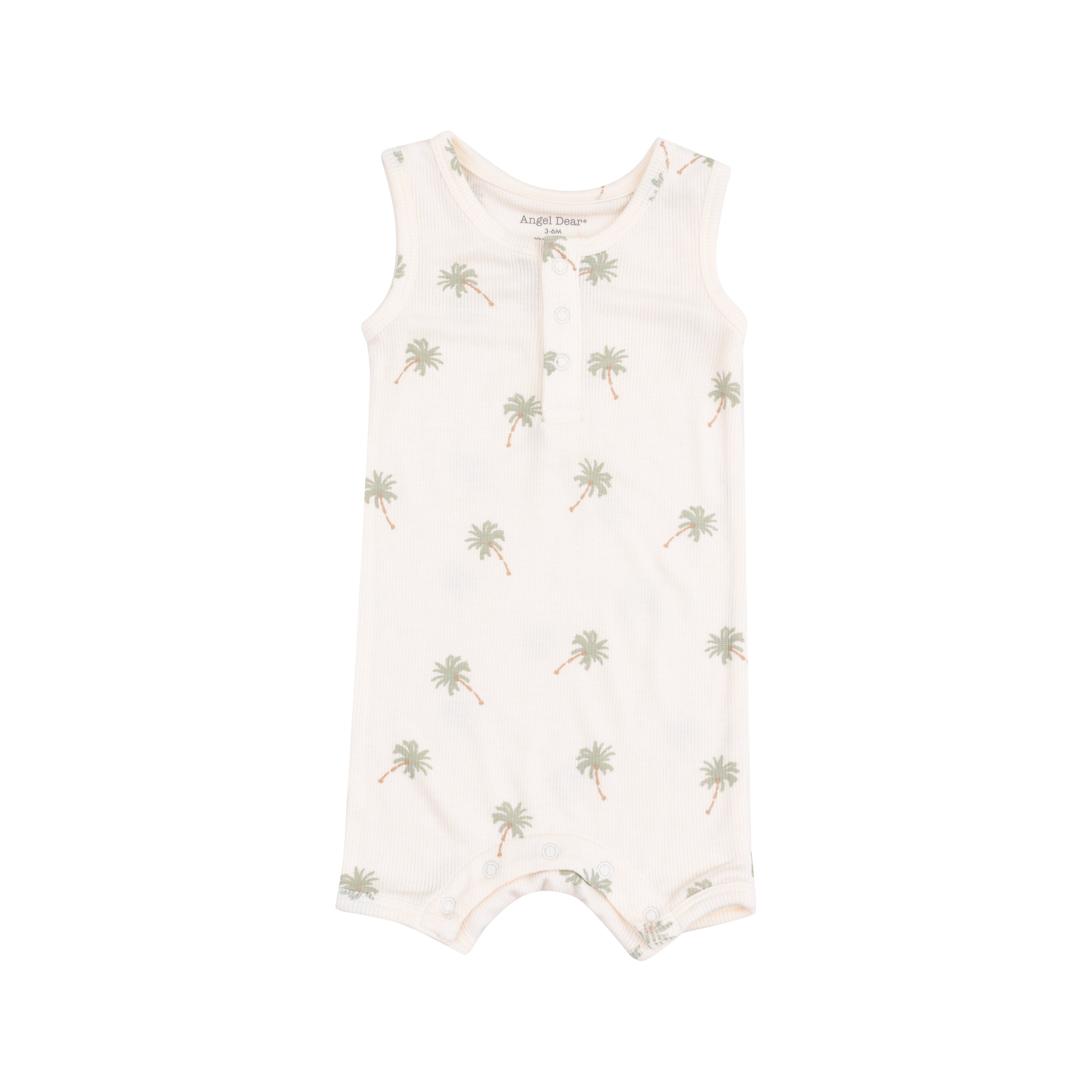 Palm Trees Sleeveless Shortie Romper S25