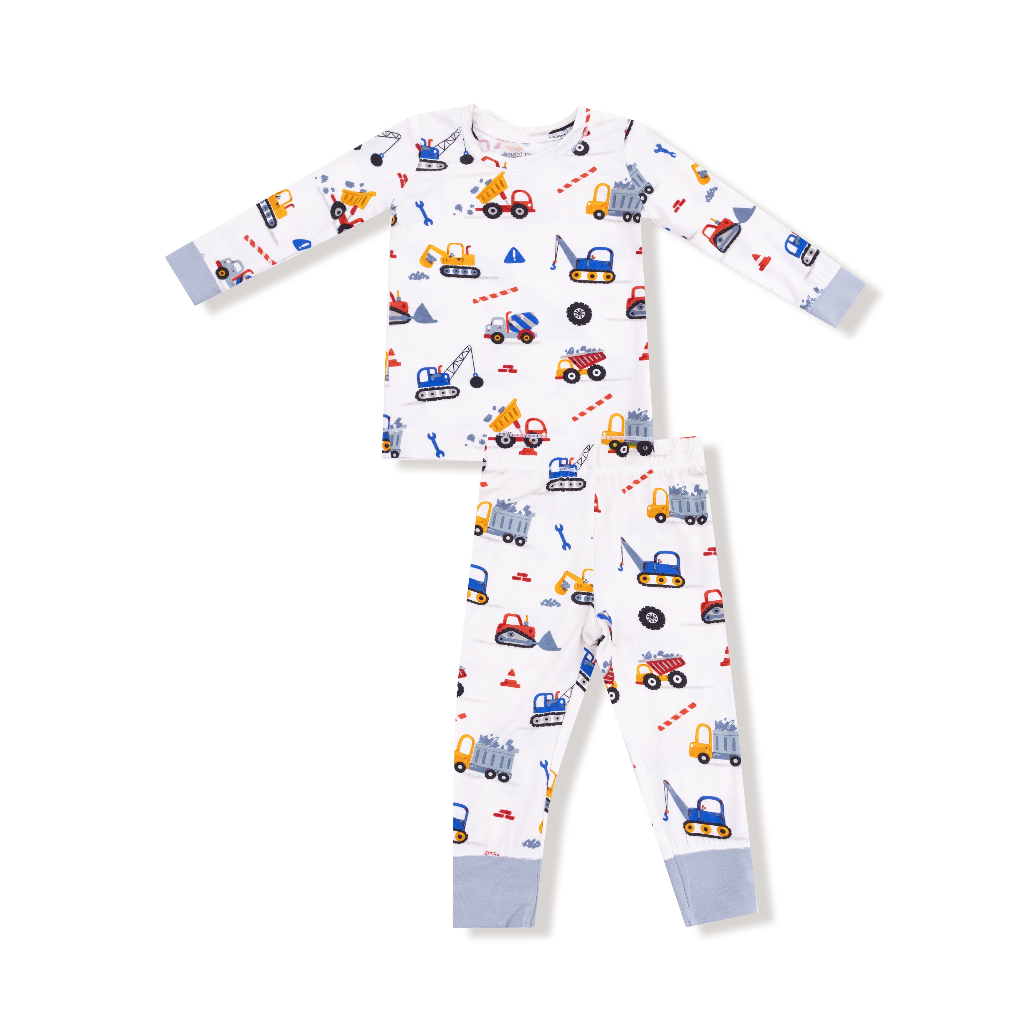2 Piece Bamboo Lounge Wear Set L/S - Crayon Construction W25