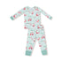 2 Piece Bamboo Lounge Wear Set L/S - Golfing Santa & Elves W25