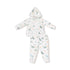 French Terry Soft Dinos Green - Hoodie And Jogger W25