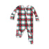 Holiday Plaid 2 Way Zipper Footie W25