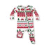 Red Truck Fair Isle 2 Way Zipper Footie W25
