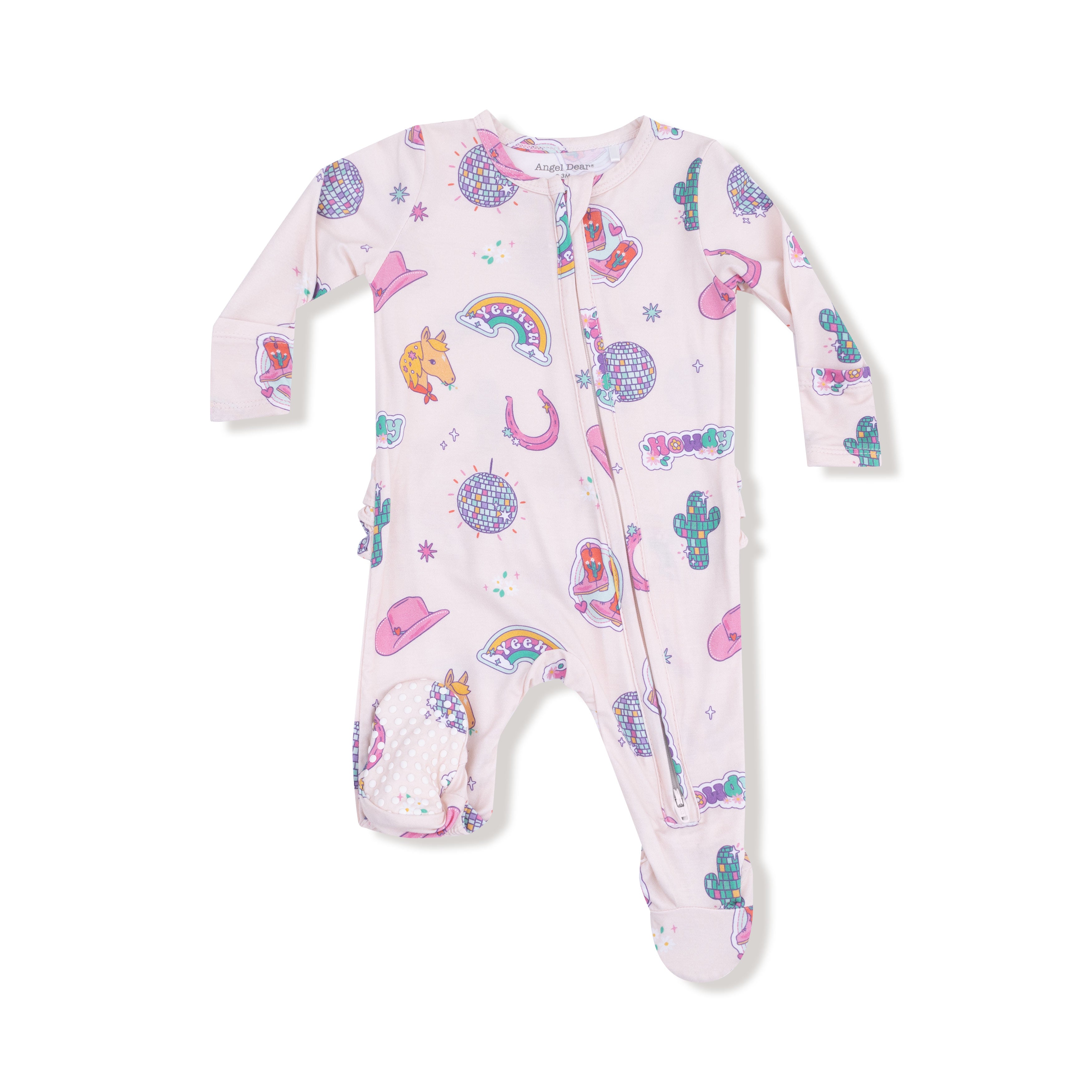 Disco Cowgirl 2 Way Zipper Footie W25