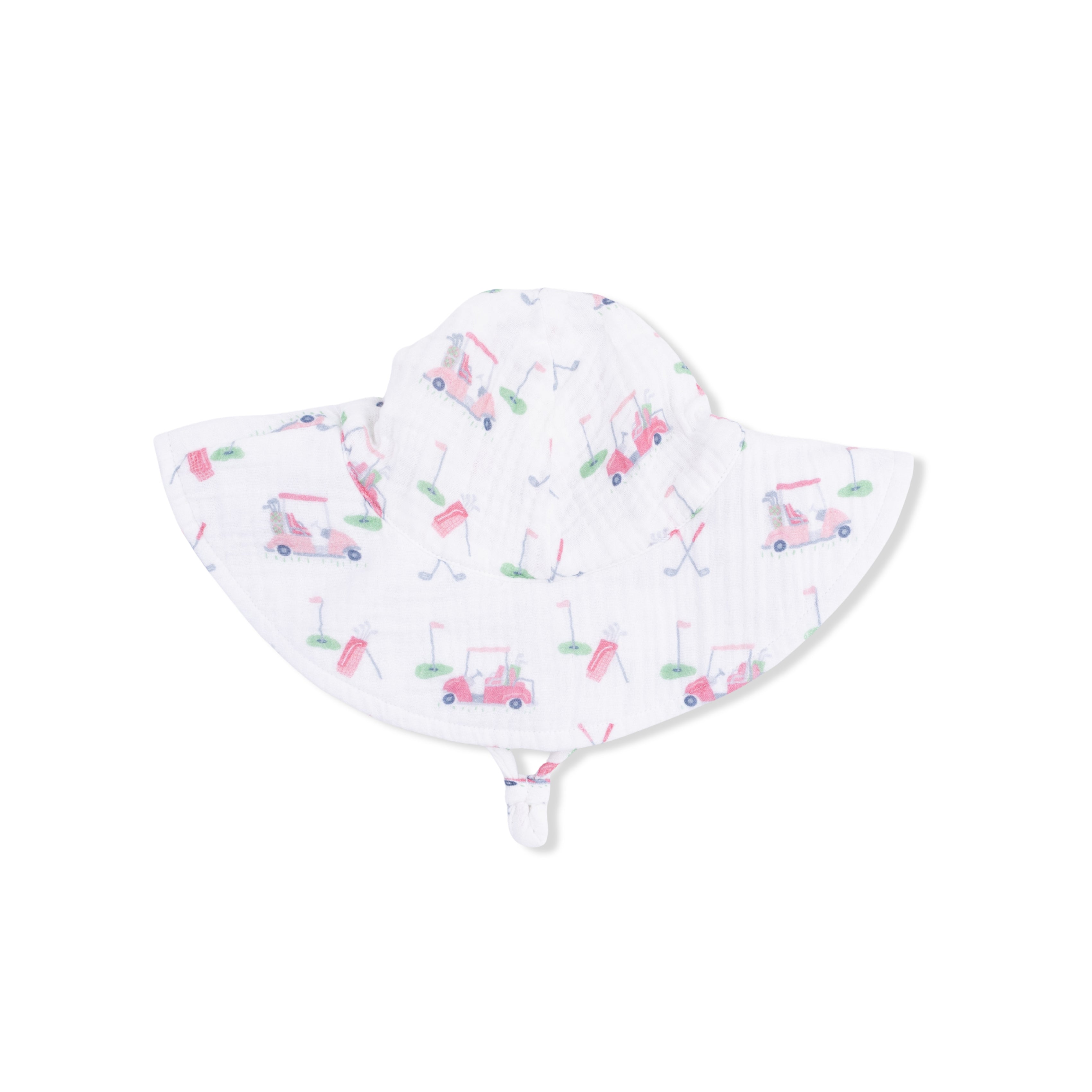Baby Golf Carts Pink Wide Brimmed Sunhat S26