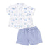 Baby Golf Carts Blue- Polo Muslin with Casual Short S26