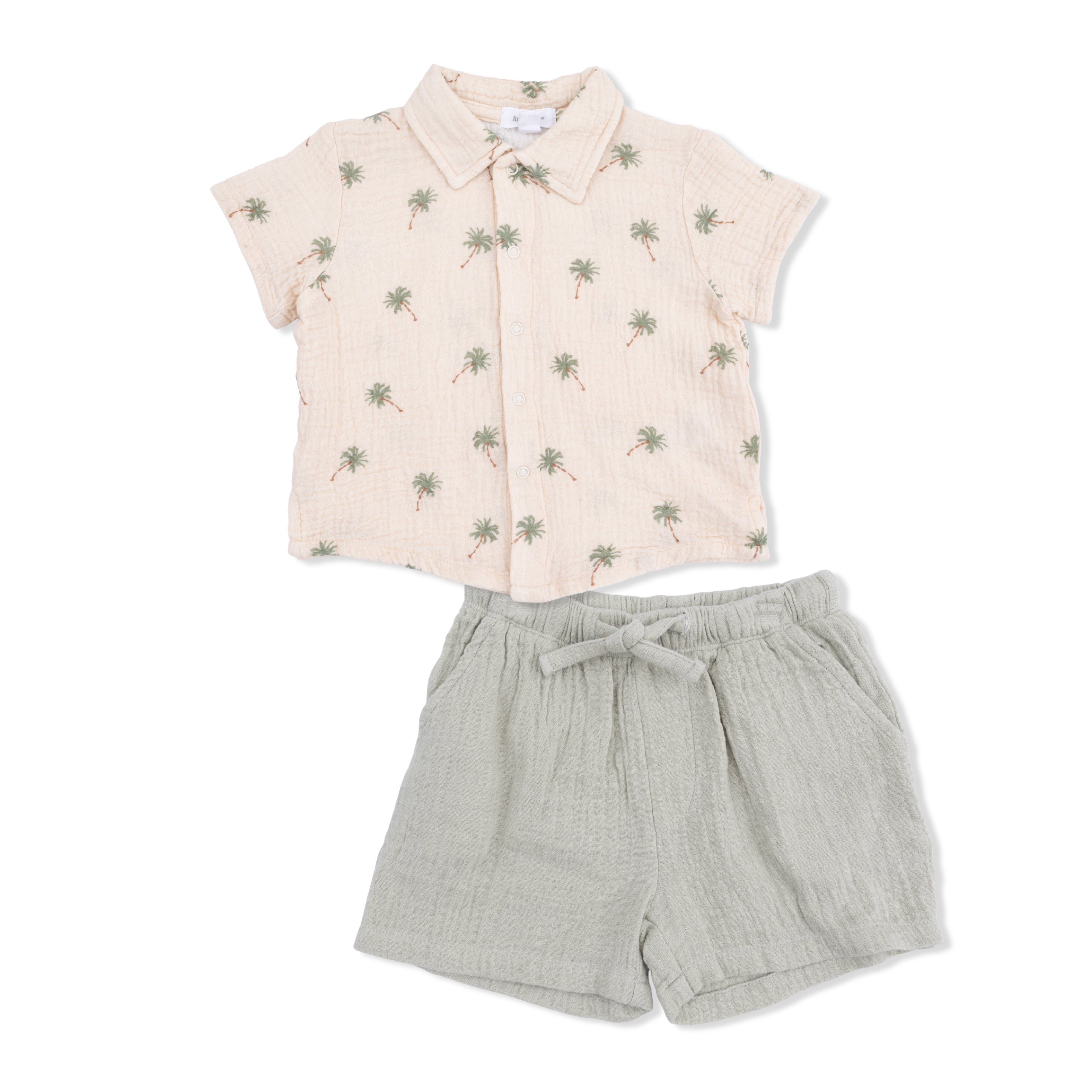 Palm Trees- Polo Muslin with Casual Short S26 (Copy)