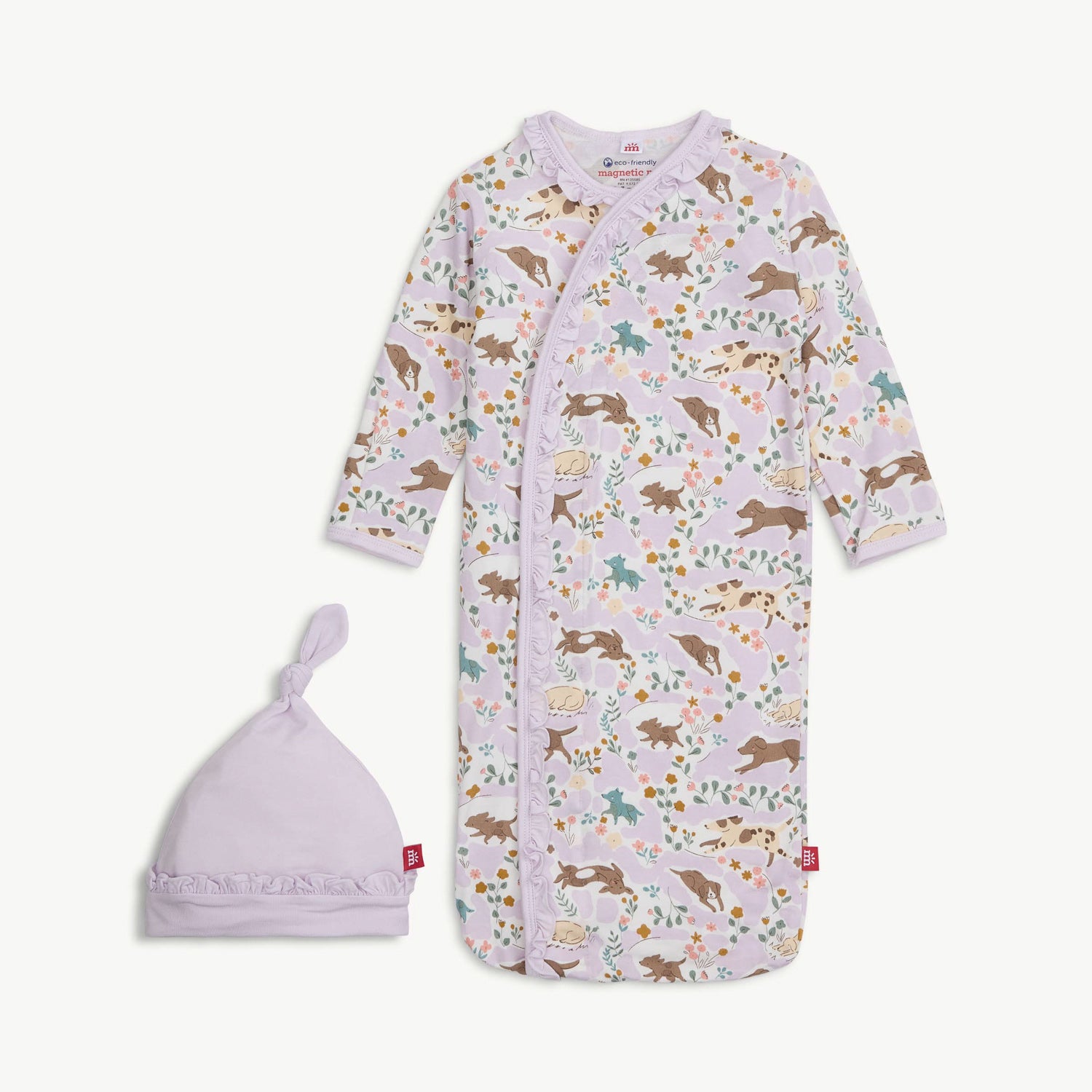 Best Fur End Ruffle Placket Gown + Hat Set S26