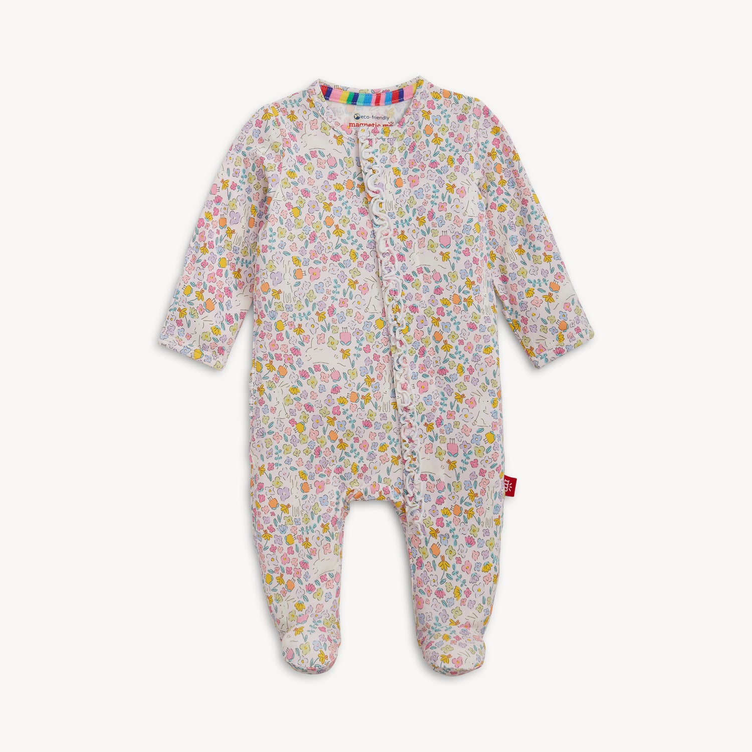 Bunny Blossom Modal Magnetic Ruffle Footie S26