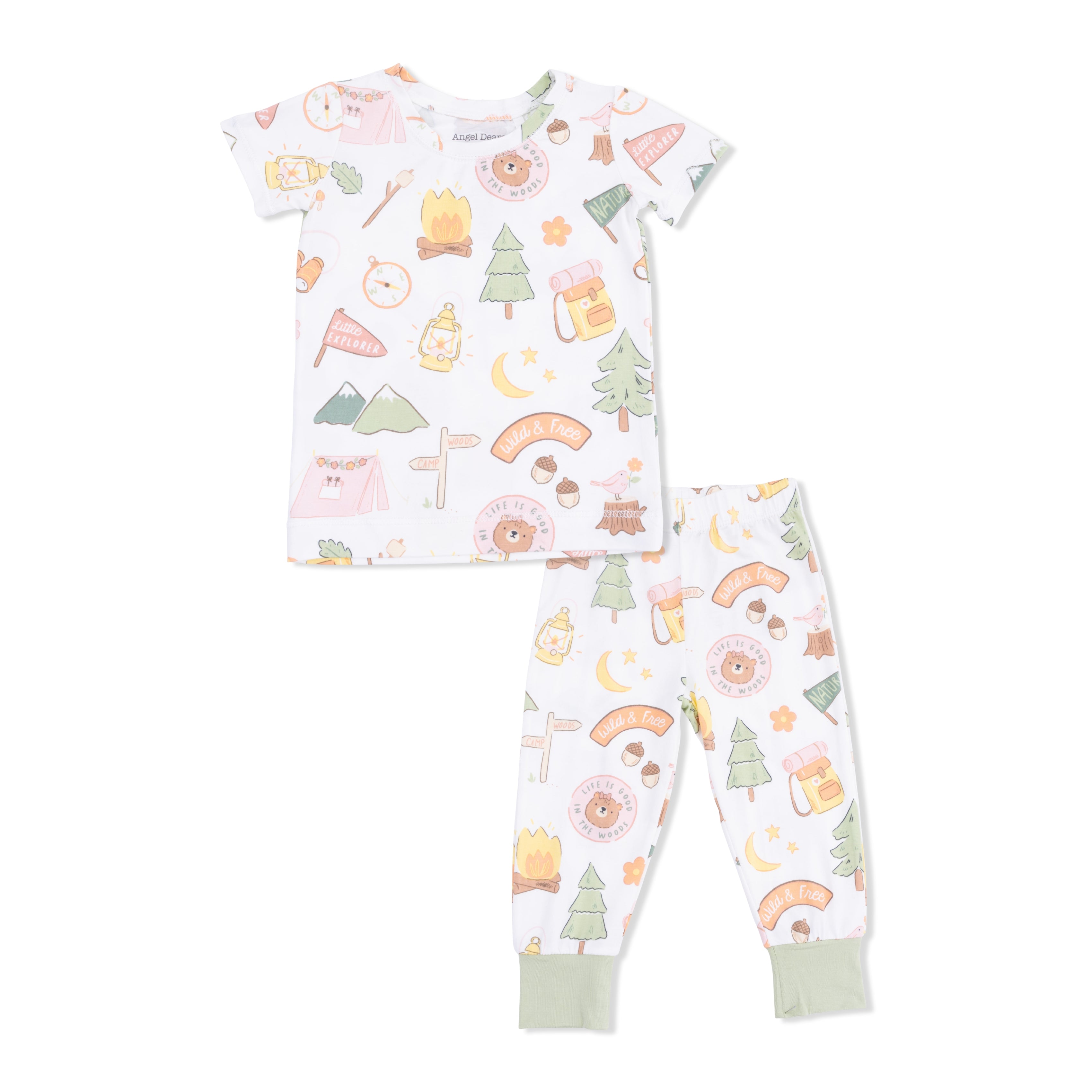 Camping Pink - Short Sleeve Loungewear Set S26