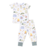 Camping Blue - Short Sleeve Loungewear Set S26