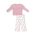 Petite Cowgirl Ribbed Top Flare Pants W25