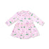Dog Gone Golf Pink Polo Collar Bodysuit Dress W25