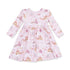 Angel Dear Princess Unicorns and Castle Twirly Long Sleeve Dress with Bike Short
