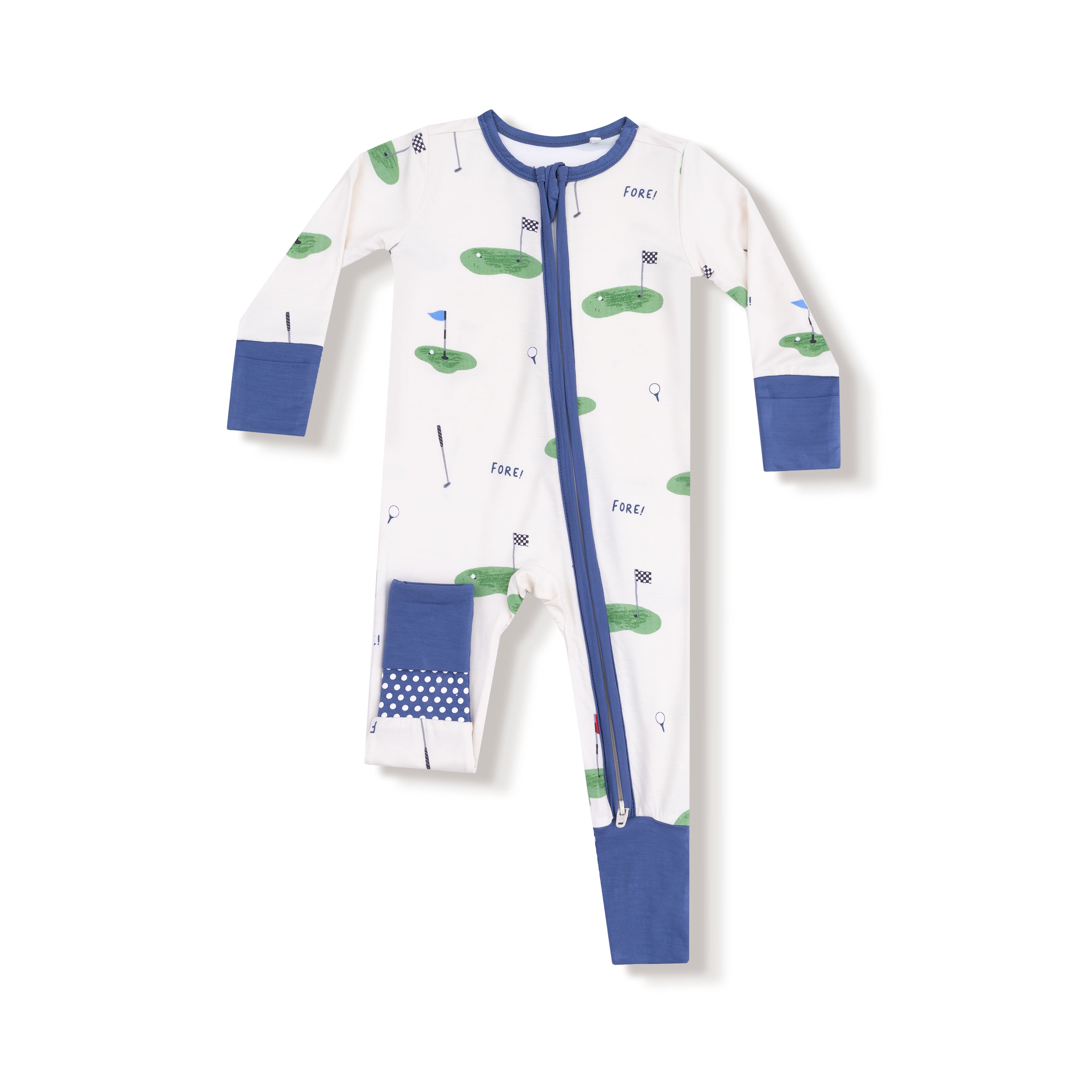 All Fore Golf 2 Way Zipper Romper W25