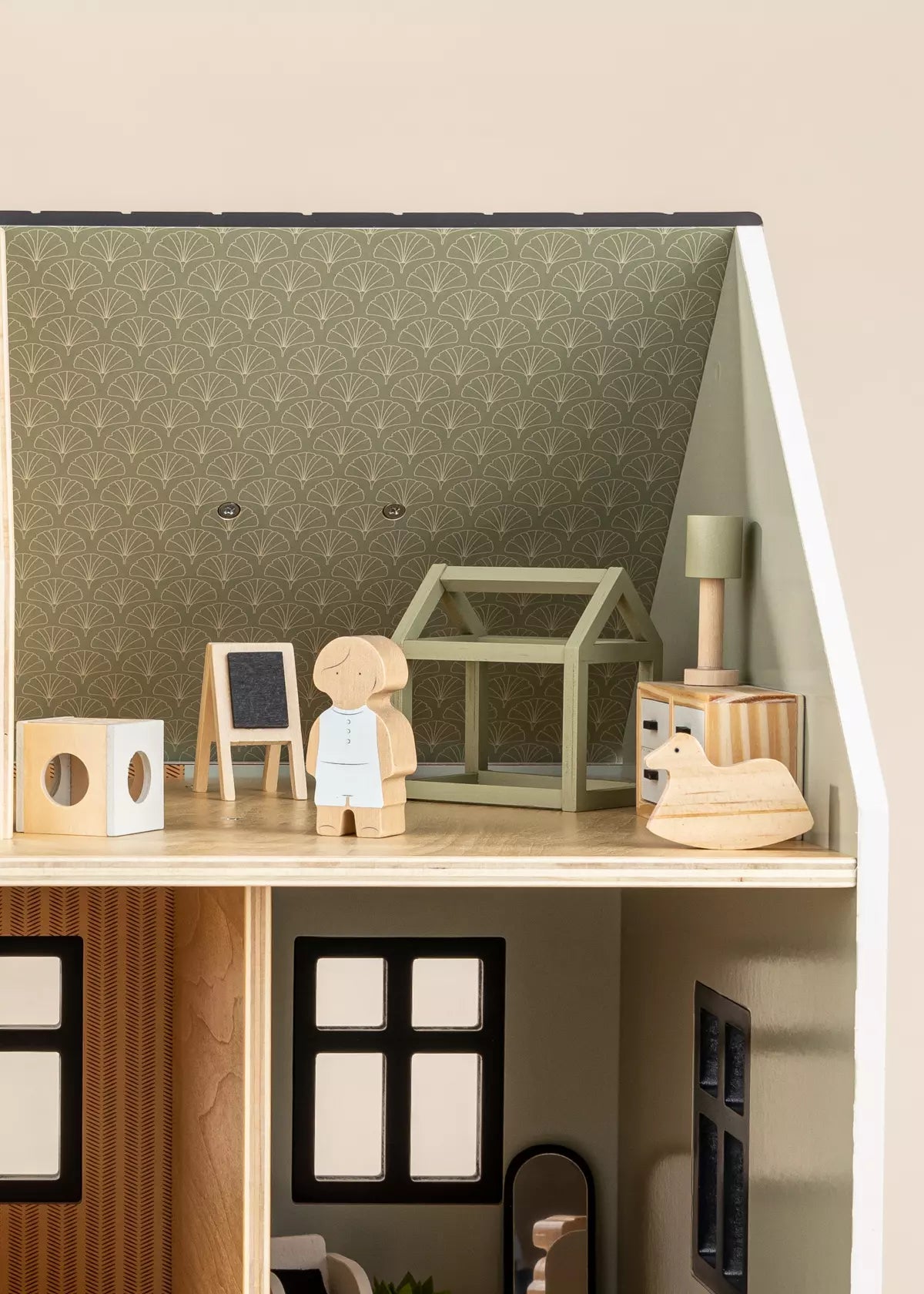 Coco Village Wooden Doll House Kids Room Furniture (7pcs)