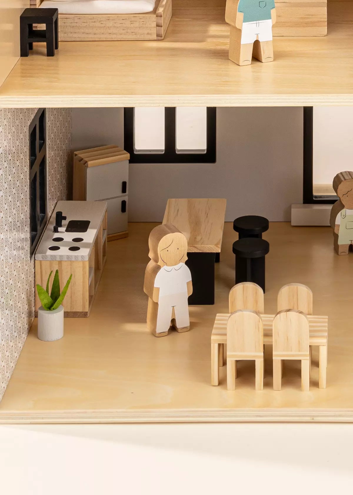 Coco Village Wooden Doll House Kitchen Furniture (12 pcs)