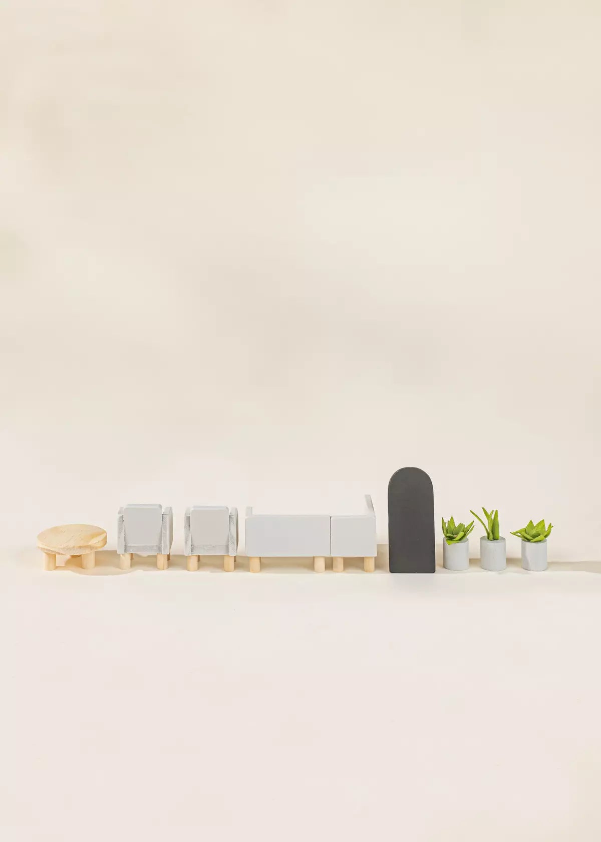 Coco Village Wooden Doll House Living Room Furniture (10pcs)
