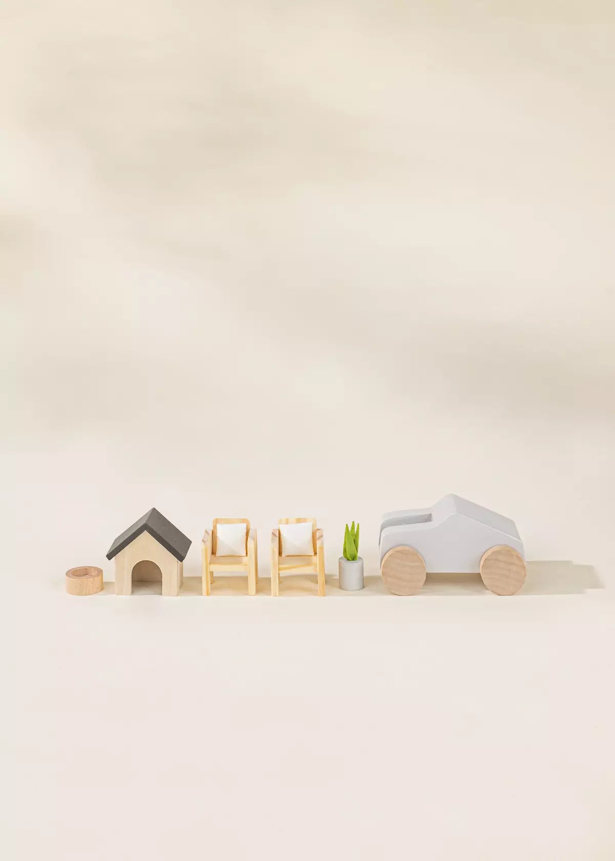Coco Village Wooden Doll House Outdoor Furniture (8pcs)