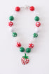 Chunky Beads Necklace - Strawberry
