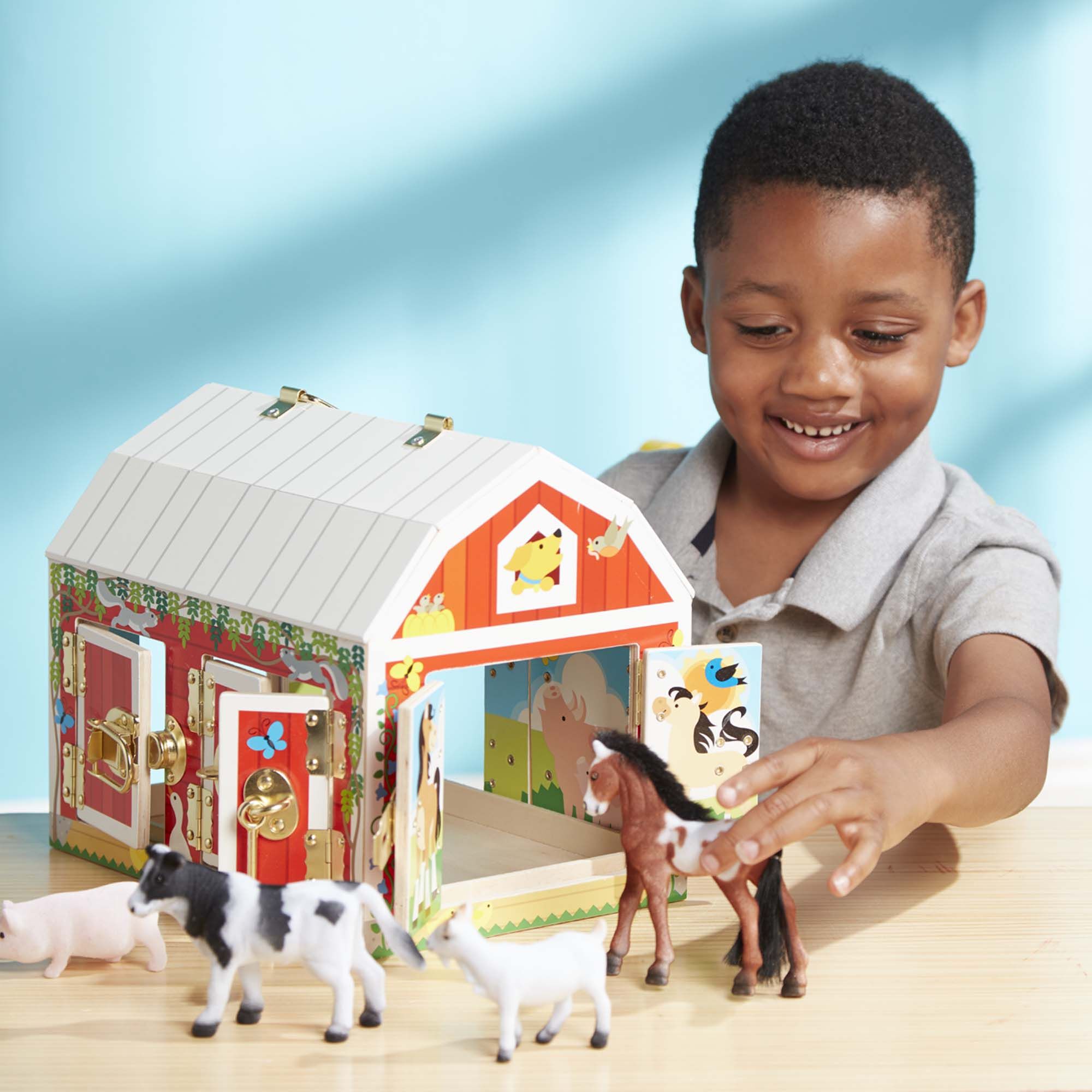 Melissa and Doug Wooden Latches Barn