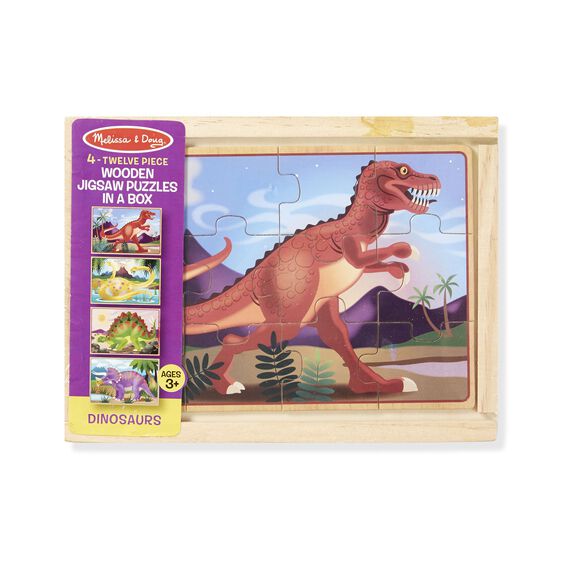 Melissa & Doug Jigsaw Puzzles in a Box - Dinosaurs
