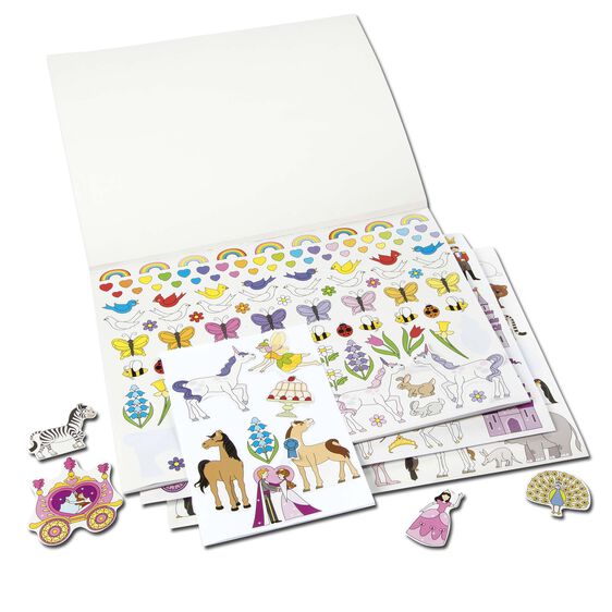 Melissa & Doug Sticker Collection - Pink (Princesses, Tea Party, Animals and More)