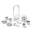 Melissa & Doug Stainless Steel Tea Set and Storage Stand