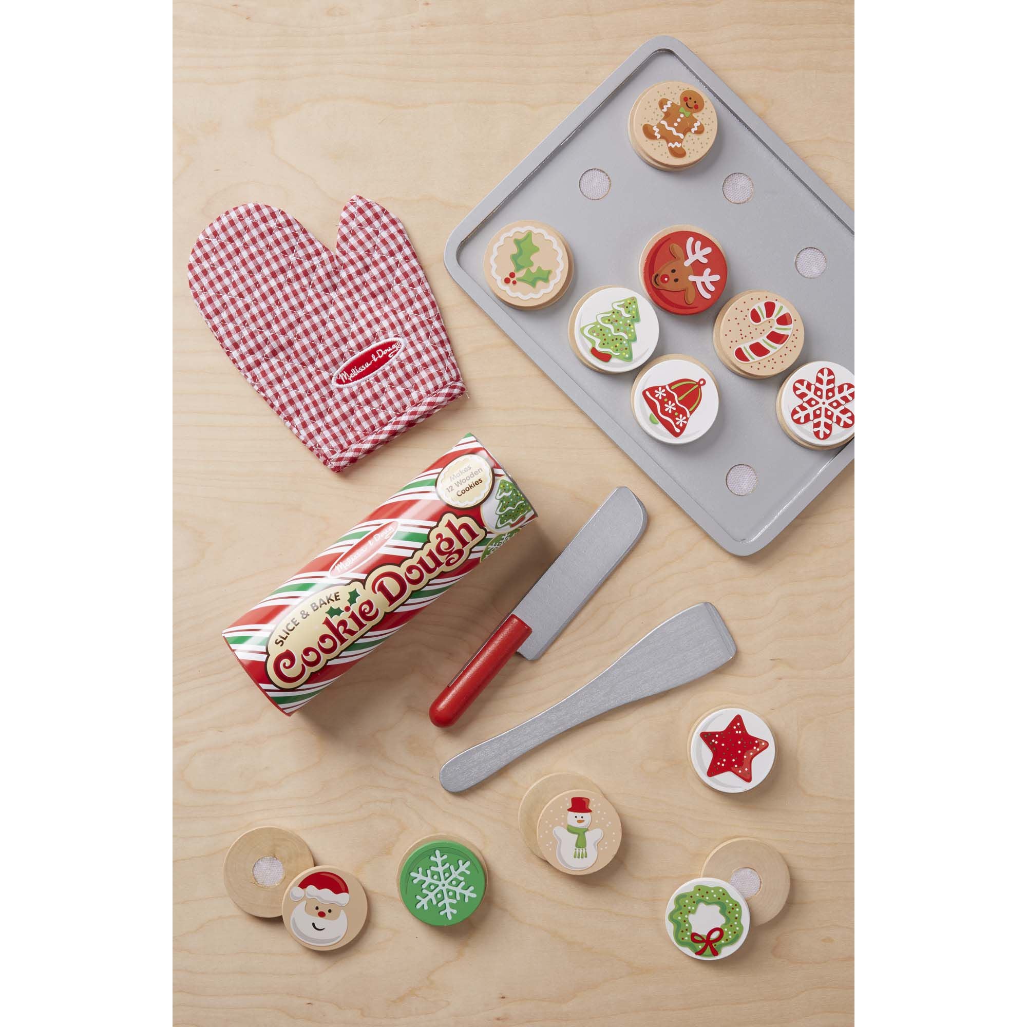 Melissa Doug Slice and Bake Christmas Cookie Set