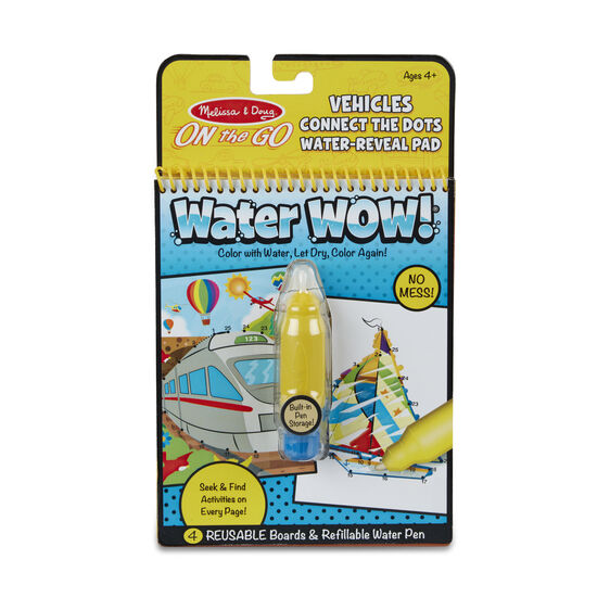 Melissa & Doug On the Go Water Wow - Connect The Dots Vehicles