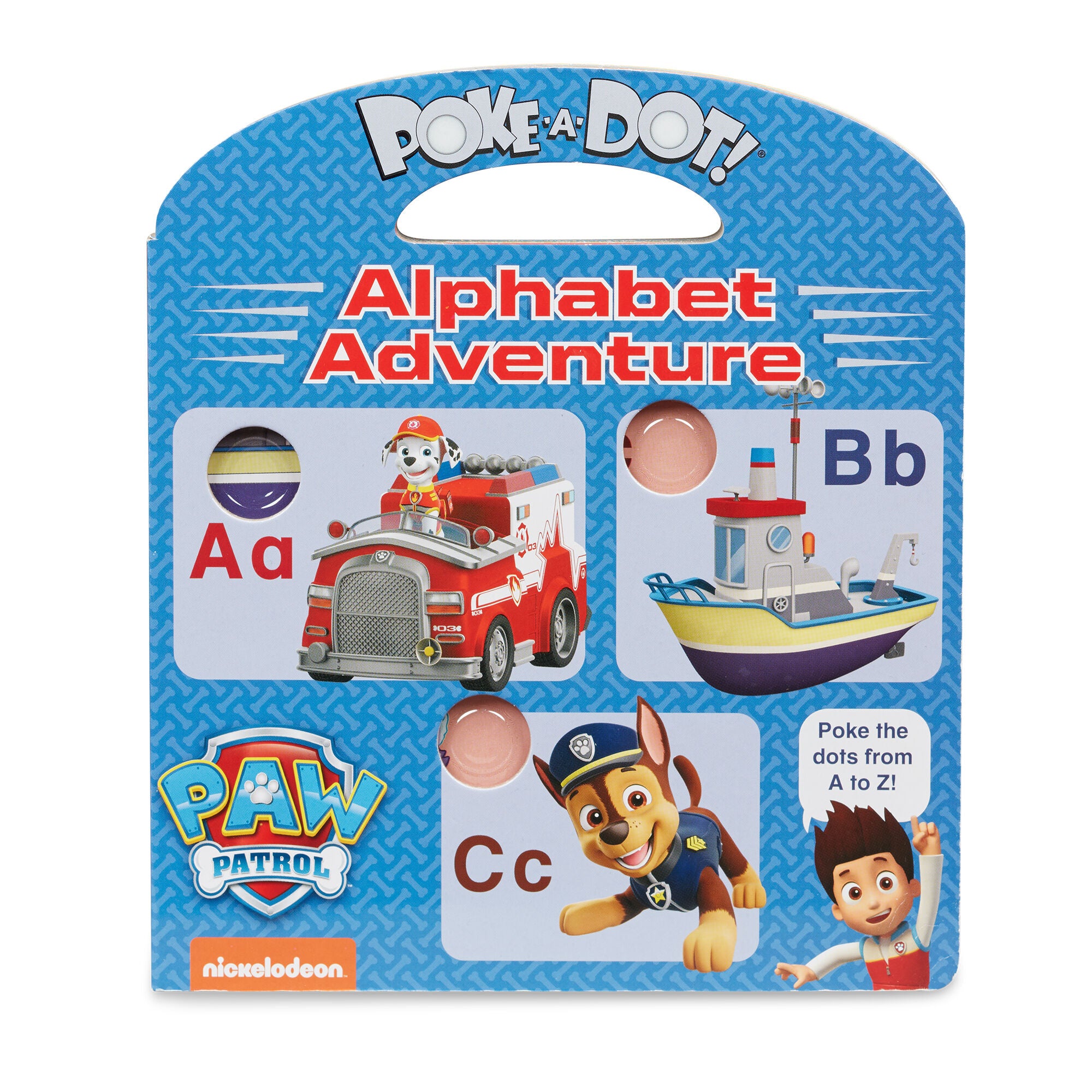 Melissa & Doug Poke-A-Dot Board Book - Paw Patrol Alphabet Adventure