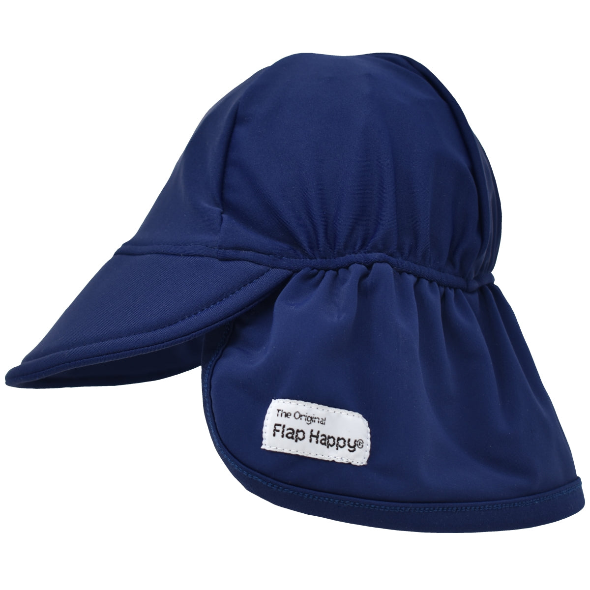 Happy UPF 50+ Organic Cotton Flap Sun Hat - Navy