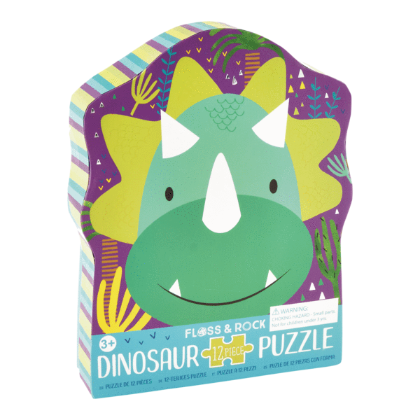 12 Piece Jigsaw Puzzle with Shaped Box - Dinosaur