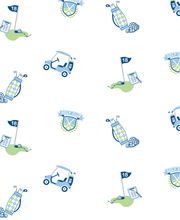 18 Holes Golf Blue Toddler Pajama Short Set