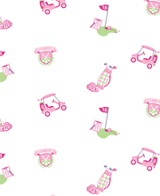 18 Holes Golf Pink Short Toddler Pajama Set