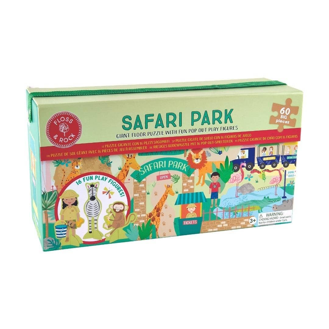 Safari Park 60pc Jigsaw with Figures