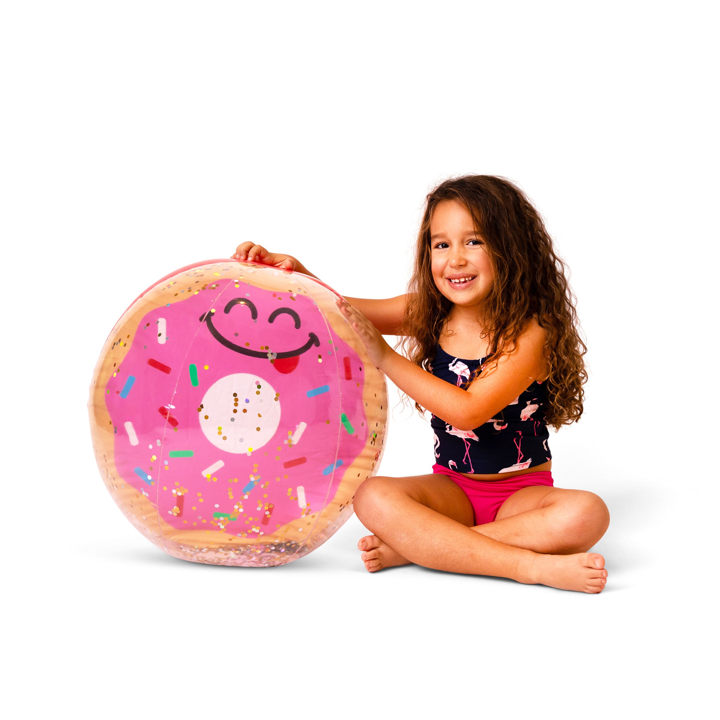 GIANT Glitter Beach Ball - Donut