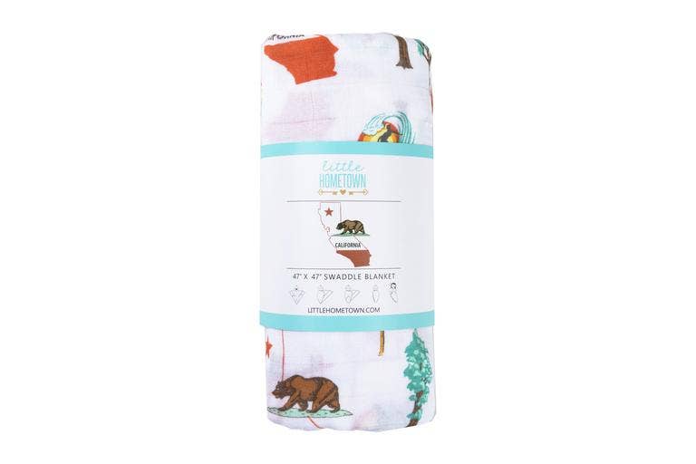 California Baby: Muslin Cotton Baby Swaddle