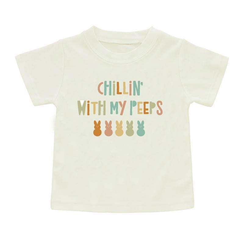 Chilling with My Peeps Cotton Toddler T-Shirt