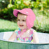 Breathable Swim and Sun Flap Hat - Light Pink