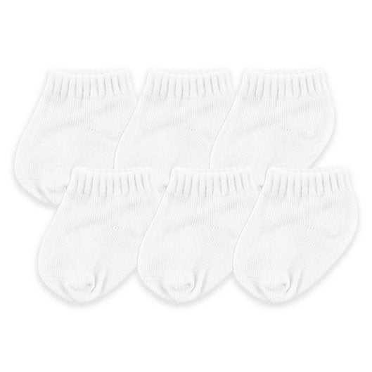 Luvable Friends Newborn and Baby Socks Set (White) 0-6m