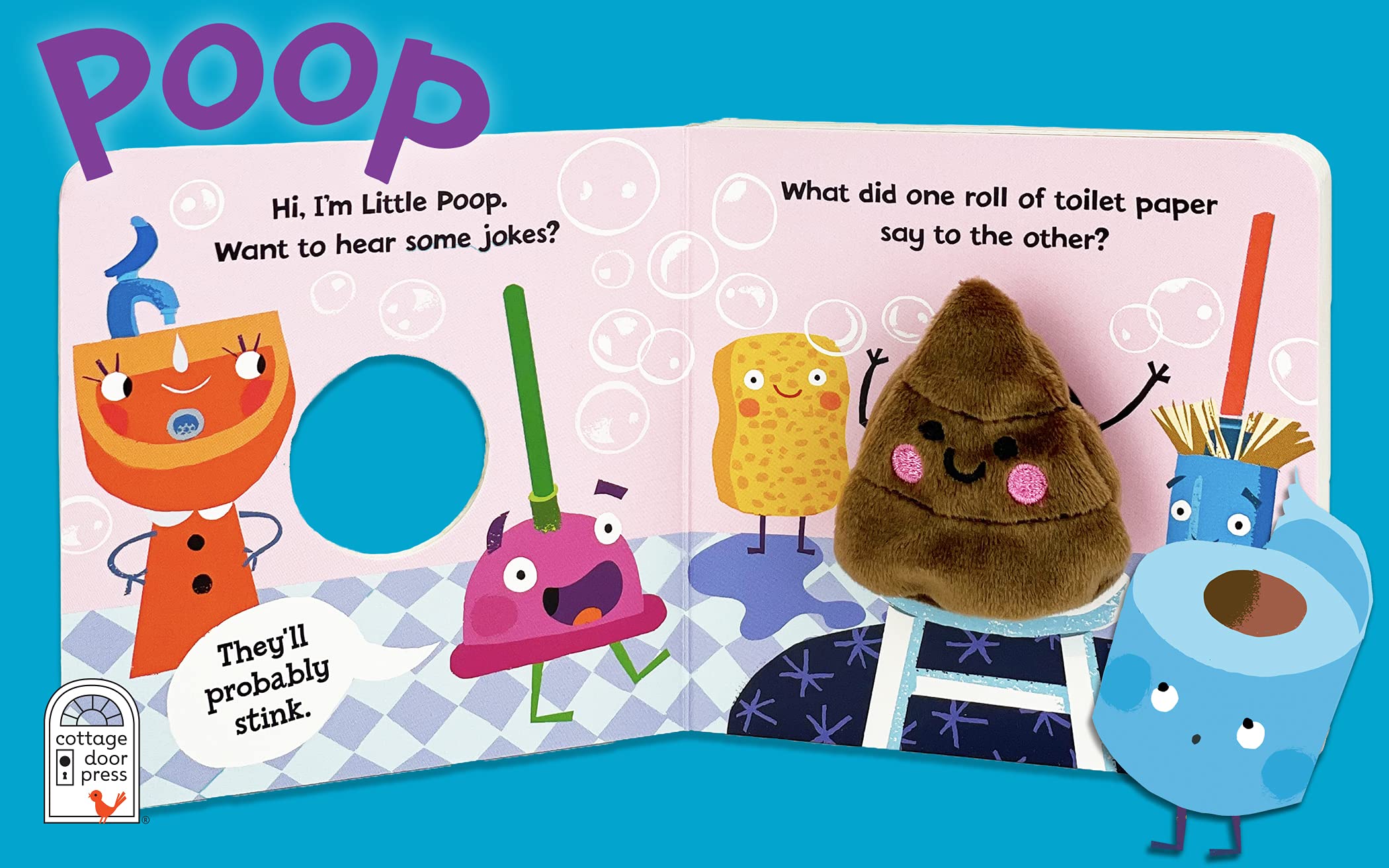 Finger Puppet Board Book - Poop!