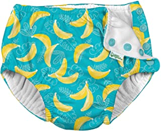 Snap Reusable Absorbent Swim Diaper - Aqua Bananas