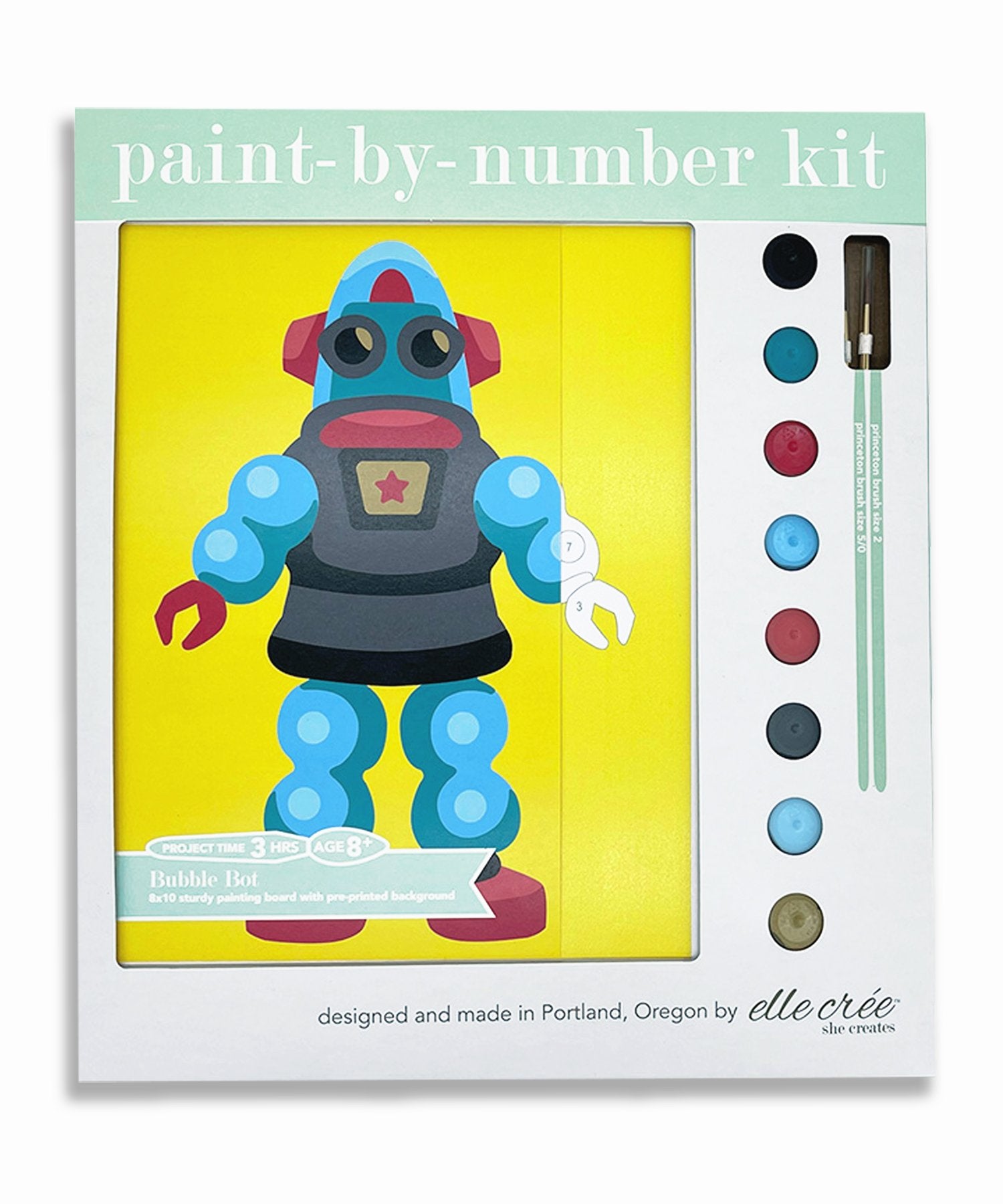 KIDS Bubble Bot Paint-by Number Kit