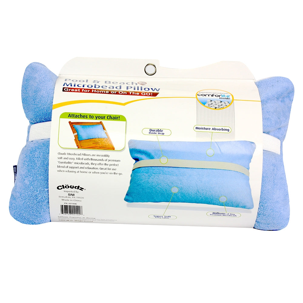 Cloudz Pool & Beach Microbead Pillow - Blue