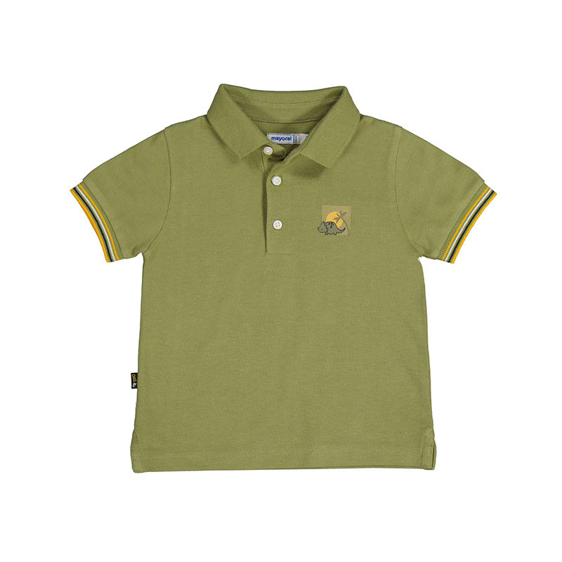 Short Sleeved Dino Polo Shirt-Jungle