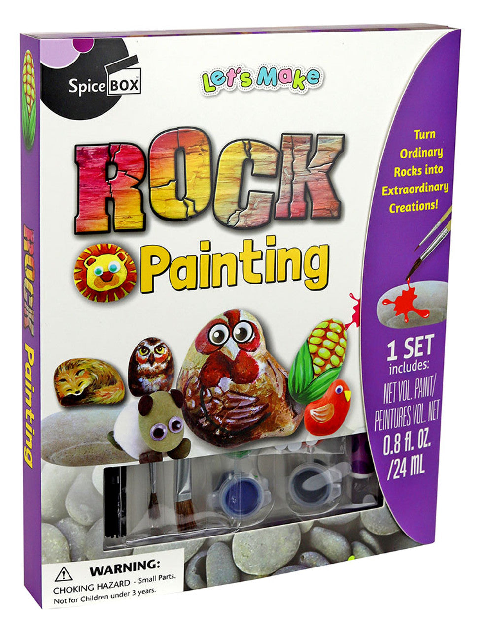Spice Box Let's Make Rock Painting