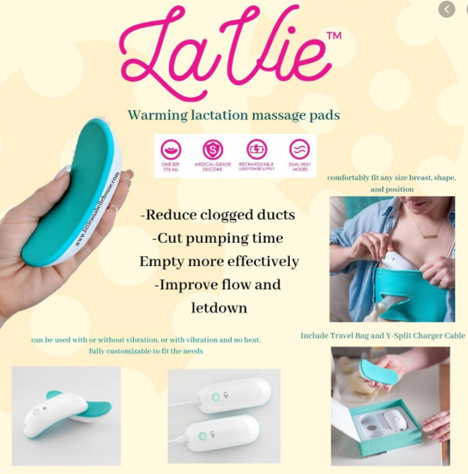 LaVie Warming Lactation Massage Pads (2 pack) – JadaBug's Kids Boutique