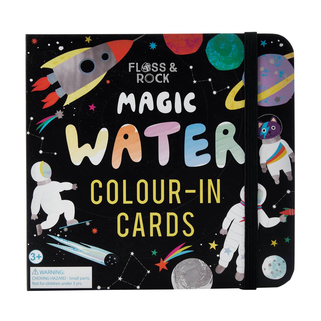 Magic Water Colour-In Cards - Space