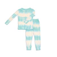 Bamboo Long Sleeve Pajama Set (Tie Dye Stripe)