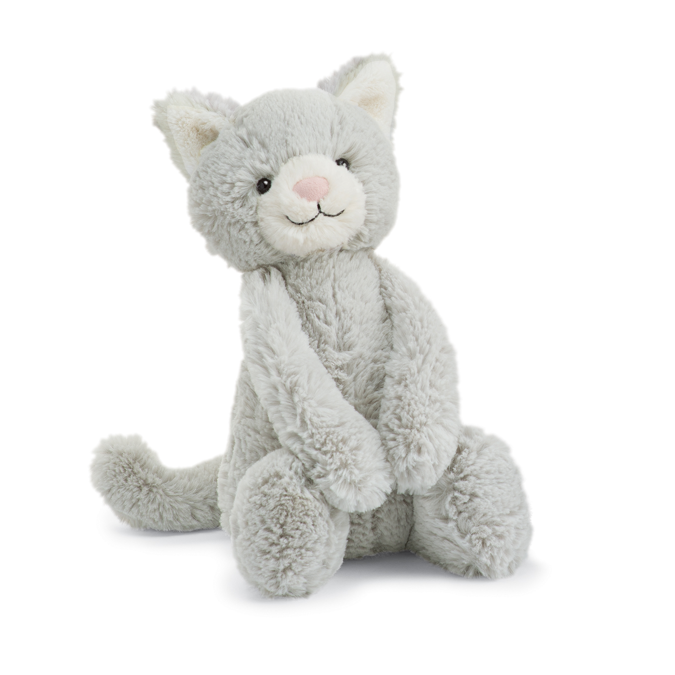 Jellycat Bashful Grey Kitty Stuffed Animal - Medium